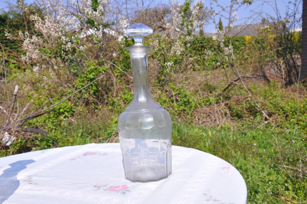 ancienne carafe verre soufflé (1), Antiquités & Art, Enlèvement ou Envoi