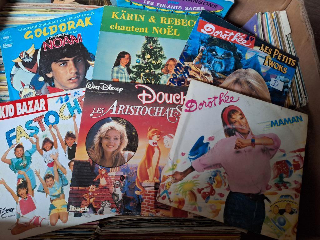 Lot 285 x 7" Vinyl - Pour les enfants 70's - 80's, Enlèvement ou Envoi, Utilisé