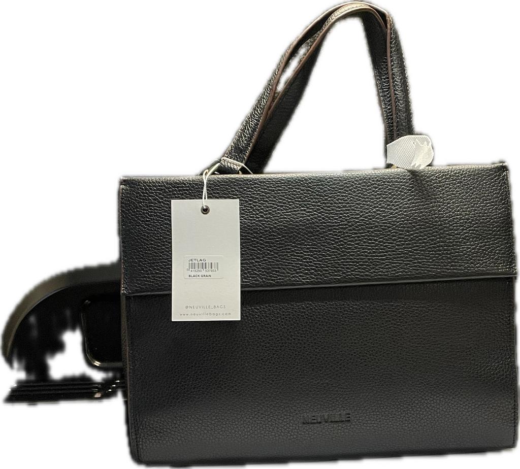 Neuville Jetlag blackgrey handtas leder d.bruin, Bijoux, Sacs & Beauté, Sacs | Sacs Femme, Enlèvement ou Envoi, Neuf, Brun, Sac à main