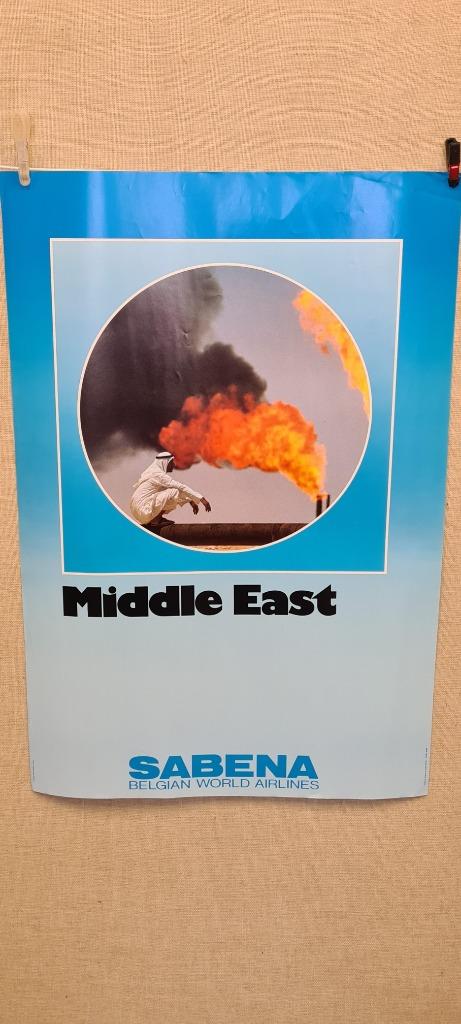 sabena affiche middle east, Verzamelen, Ophalen of Verzenden