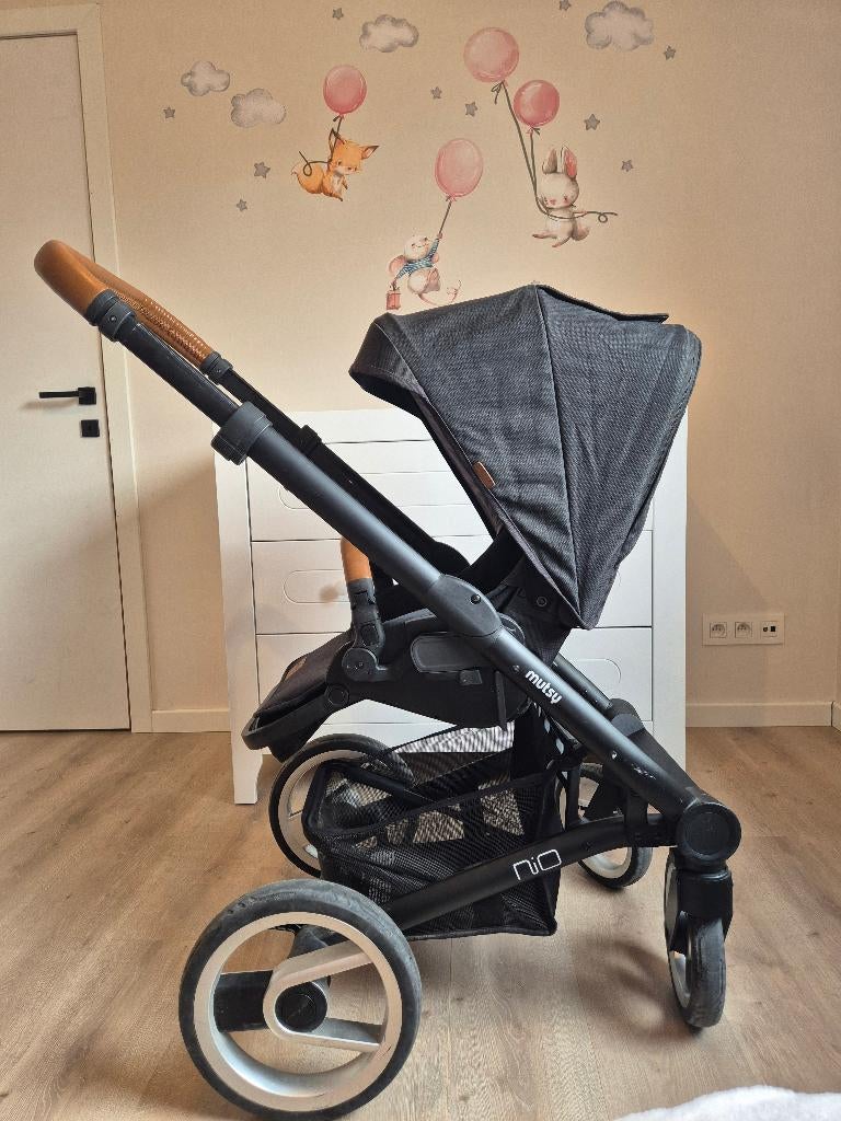Kinderwagen / Buggy Musty Nio, Ophalen, Combiwagen, Mutsy, Verstelbare duwstang