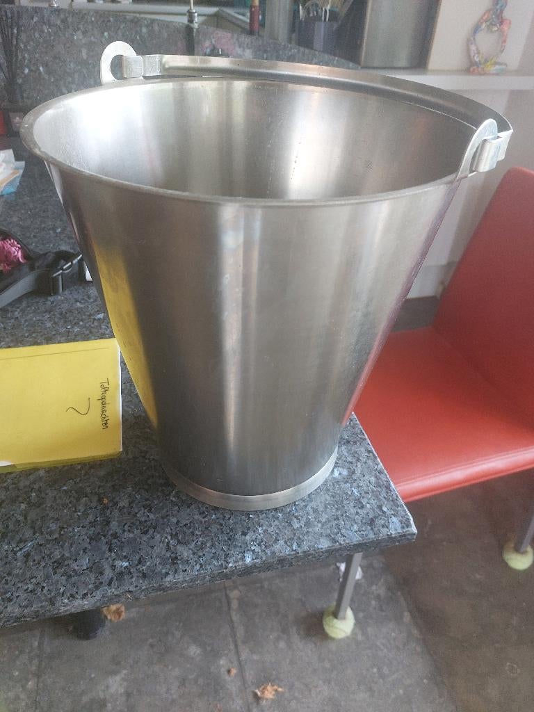 Inox emmer, Huis en Inrichting, Emmers, Ophalen, Zo goed als nieuw, Overige materialen