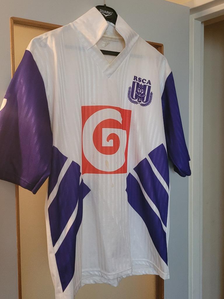 Maillot d'anderlecht vintage domicile 93-94 taille XL, Taille XL, Enlèvement ou Envoi, Comme neuf, Maillot