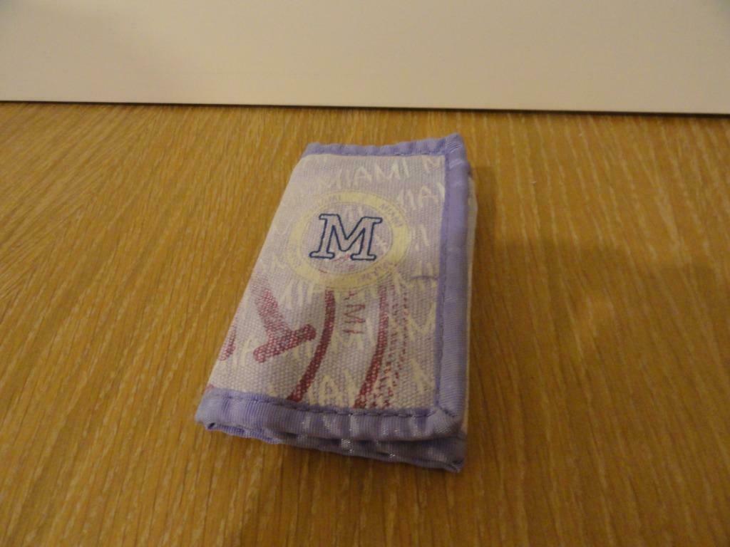 Portefeuille in stof, Ophalen, Gebruikt, Paars, Overige merken