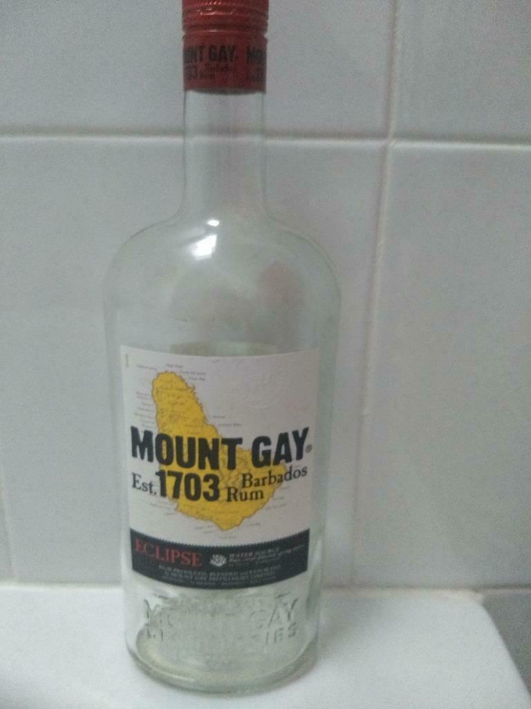 Bouteille vide de rhum Mount Gay Eclipse 40%, Collections, Marques & Objets publicitaires, Utilisé, Emballage, Envoi