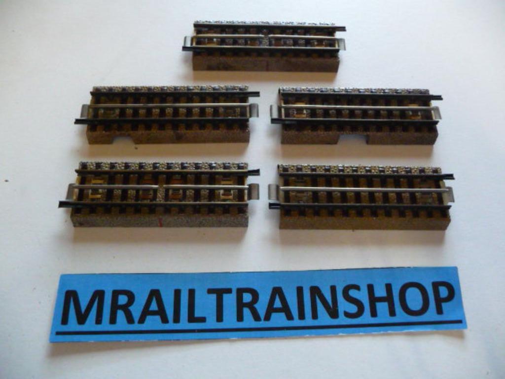 3600D1/2 MARKLIN HO - 5 x RAILS DROITS/VOIES DROITS 9 cm lik, Enlèvement ou Envoi, Courant alternatif, Rails, Utilisé