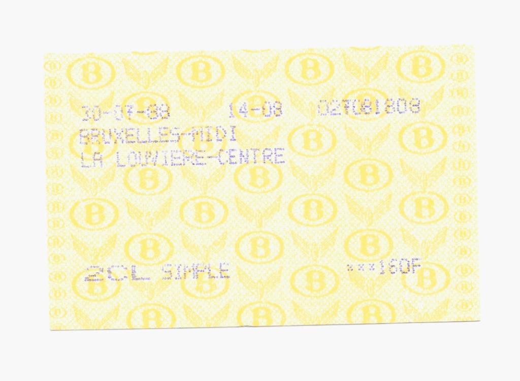 NMBS-treinkaartje Treinticket 1988, Verzenden, Zo goed als nieuw, Trein, Overige typen