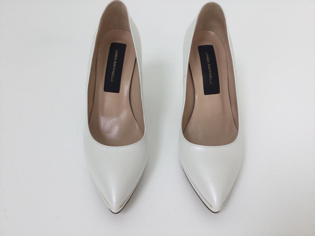 Witte pumps Linea Raffaelli maat 37, Enlèvement ou Envoi, Comme neuf, Linea Raffaelli, Blanc