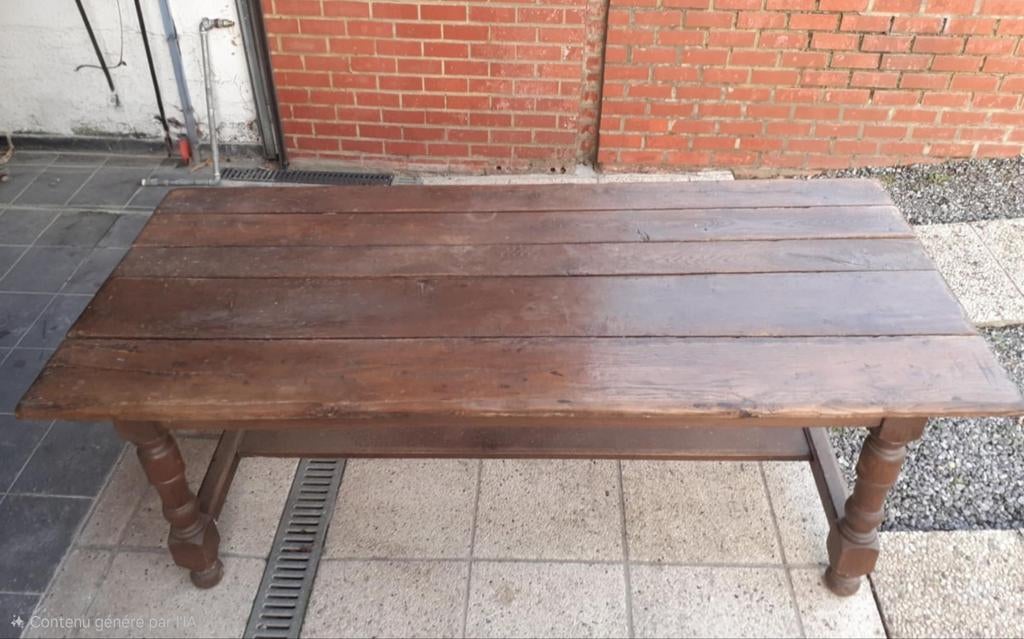 Table rustique en chêne, Maison & Meubles, Enlèvement, Chêne