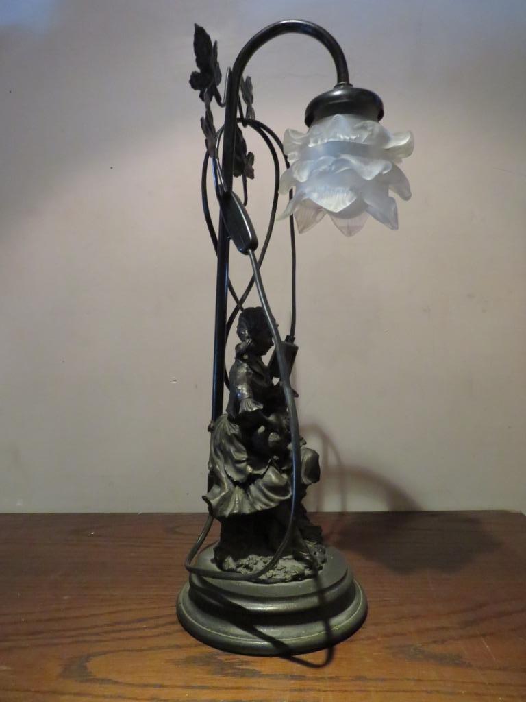 antiek lamp retro rommelmarkt, Ophalen of Verzenden, Gebruikt