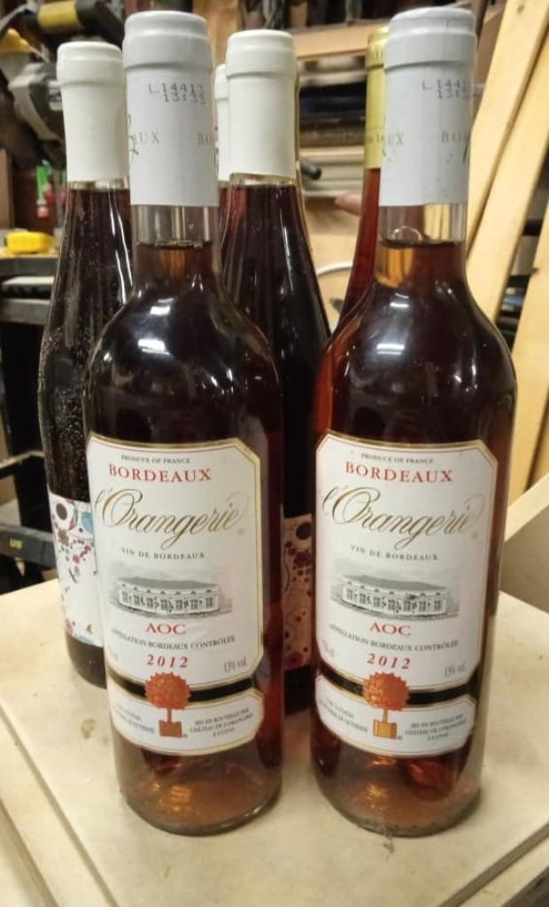 2 flessen rosé bordeaux l'orangerie AOC 2012, Ophalen of Verzenden