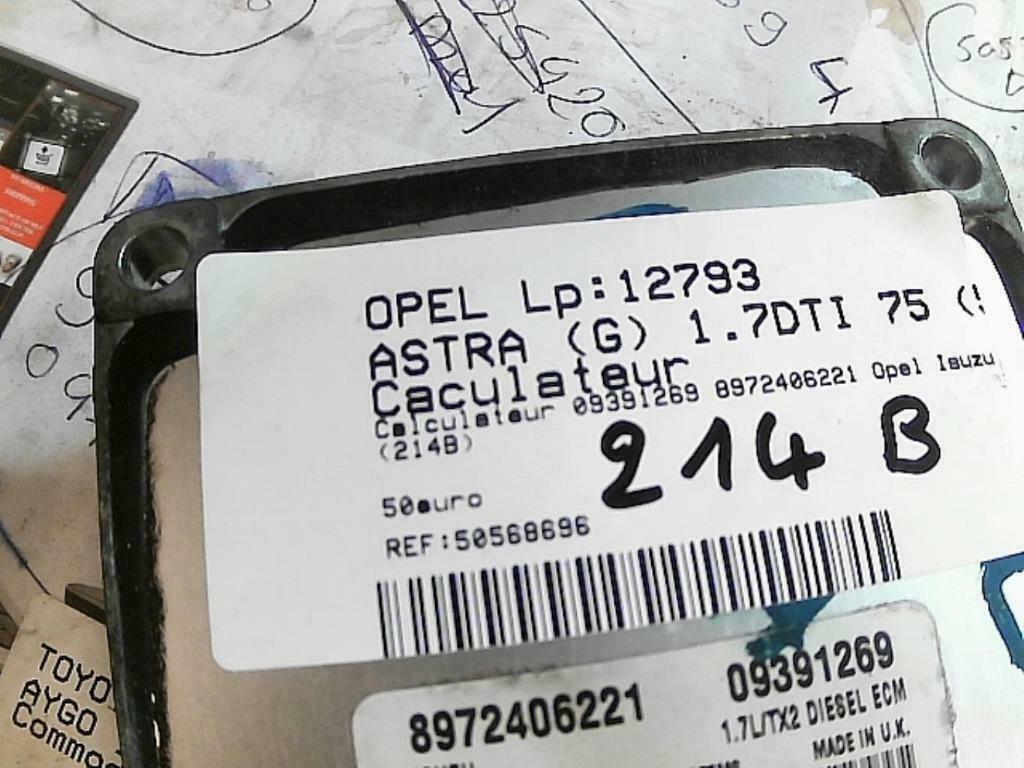 Boitier moteur Opel Astra II G 1.7DTi 55kw 8972406221(214B), Enlèvement ou Envoi, Utilisé, Opel