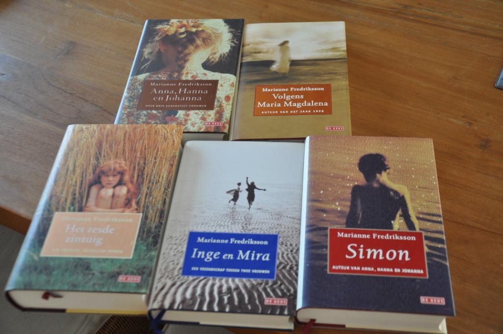 MARIANNE FREDRIKSSON 5 BOEKEN HARDCOVERS, Ophalen of Verzenden, Nieuw