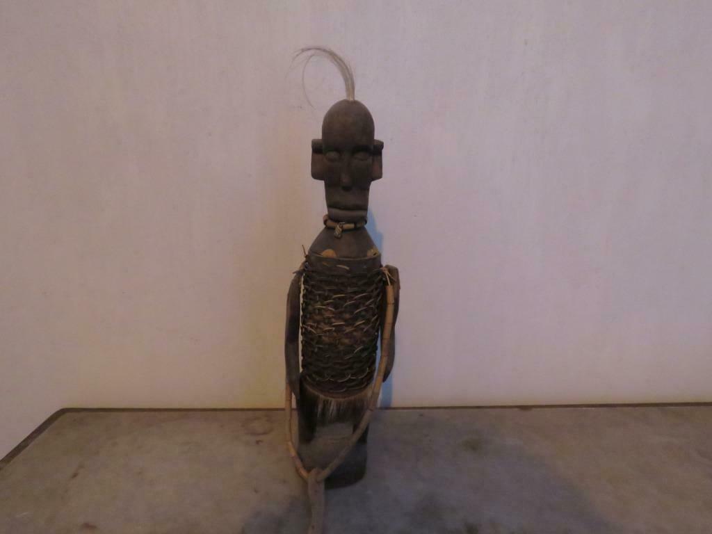 Afrikaans beeld reliekhouder Zaire Luba, Ophalen of Verzenden