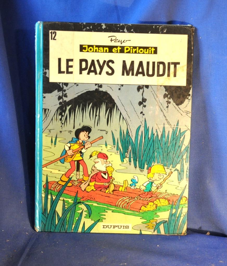 livre bd johan et pirlouit le pays maudit (x2047), Peyo, Enlèvement ou Envoi, Une BD, Utilisé