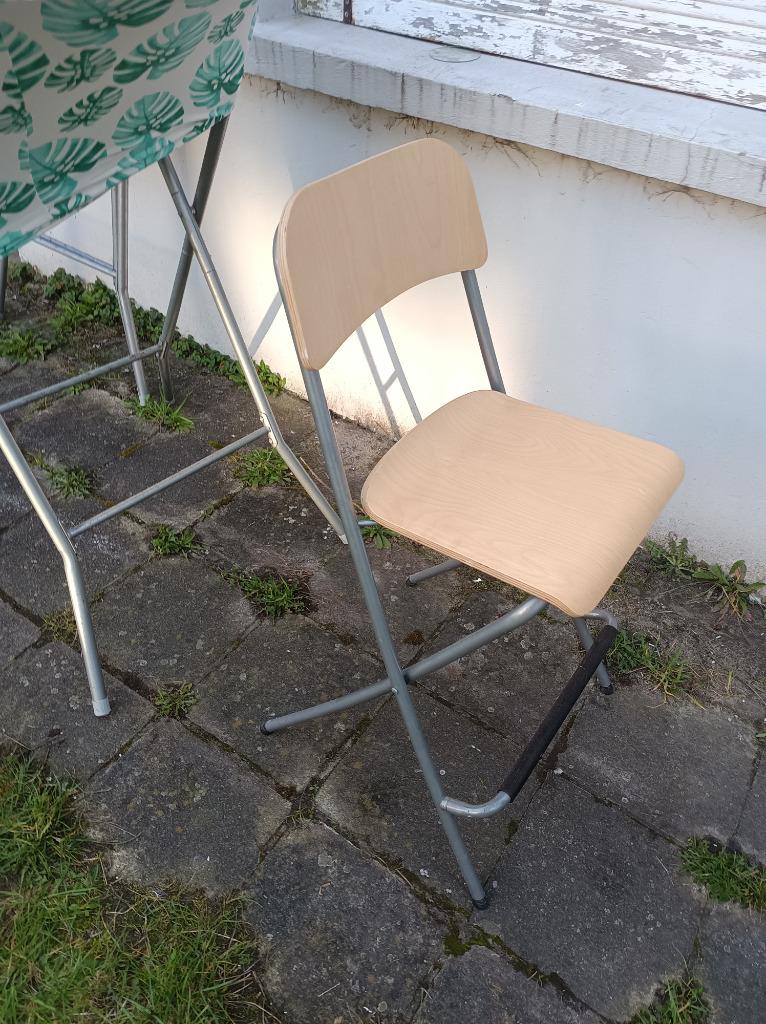 4 opvouwbare stoelen, Ophalen, Gebruikt