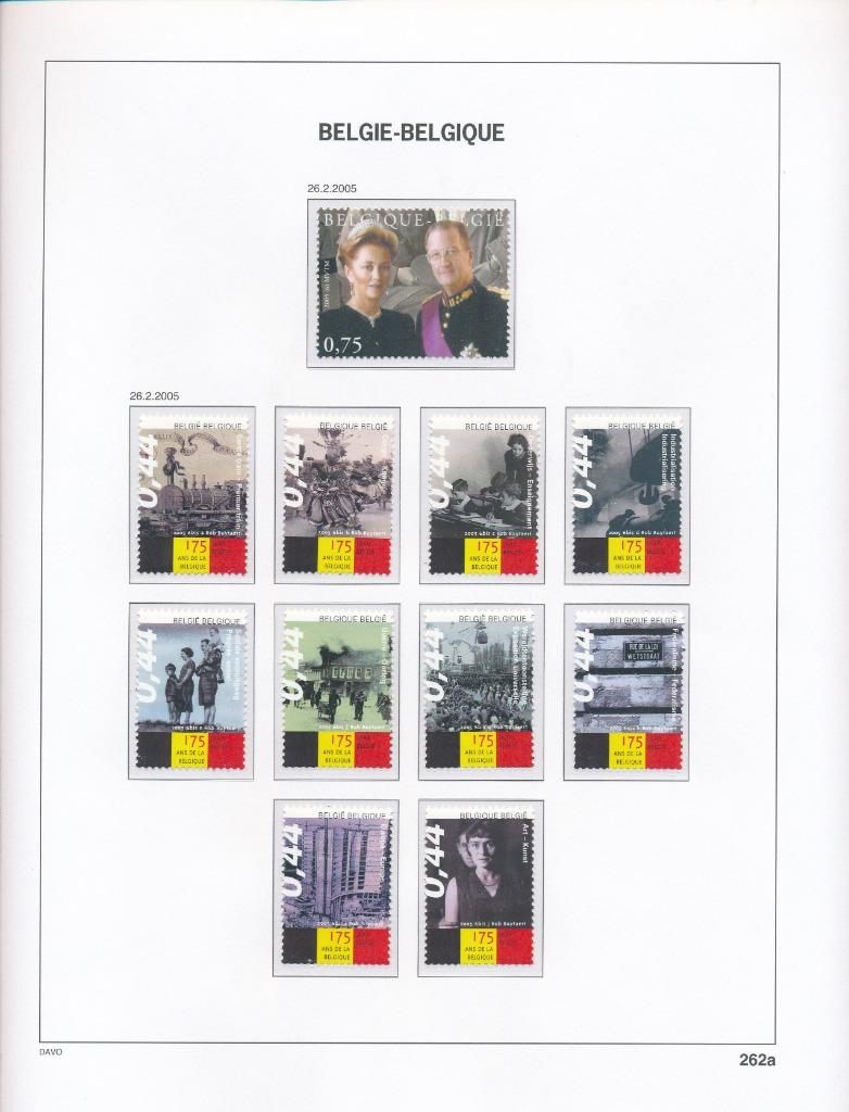 L'année 2005 Belgique supplément 1b, sur DAVO Luxe gratuit, Enlèvement ou Envoi, Non oblitéré, Neuf