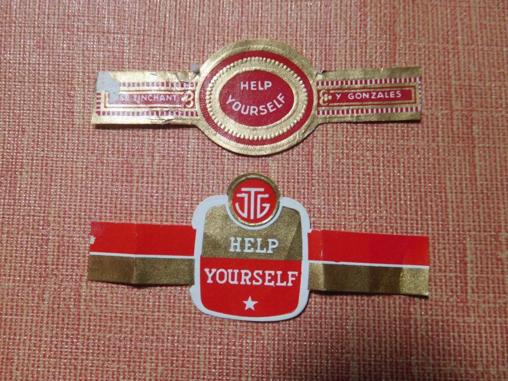 Bagues de cigare fabricant Help Yourself, Enlèvement ou Envoi, Utilisé, Bagues de cigare