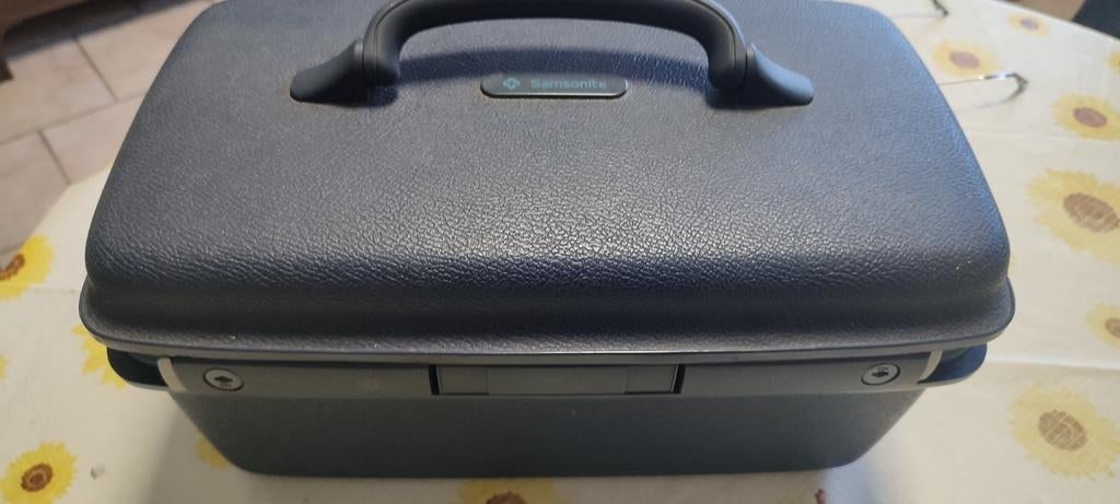 Beautycase Samsonite, Handtassen en Accessoires, Ophalen, Gebruikt, Blauw, Met slot