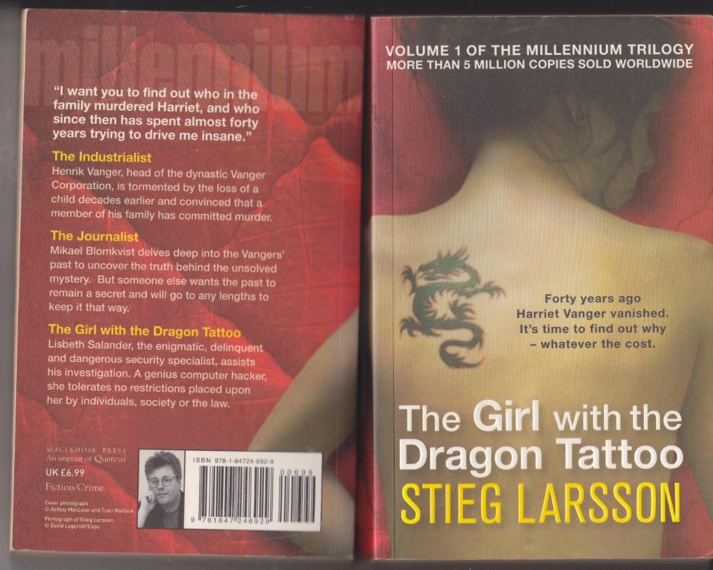 La fille au dragon tatoué de Stieg Larsson, Envoi, Utilisé, Stieg Larsson, Fiction
