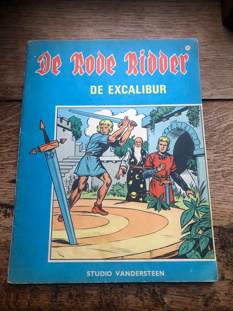 de rode ridder nr 51 eerste druk : de excalibur, Willy vandersteen, Enlèvement ou Envoi, Une BD, Utilisé