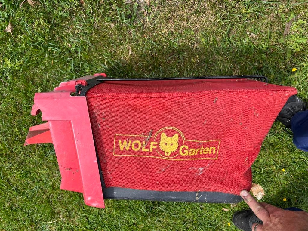 Poubelle de collecte pour tondeuse à gazon Wolf, Enlèvement, Utilisé, WOLF, Bac de ramassage