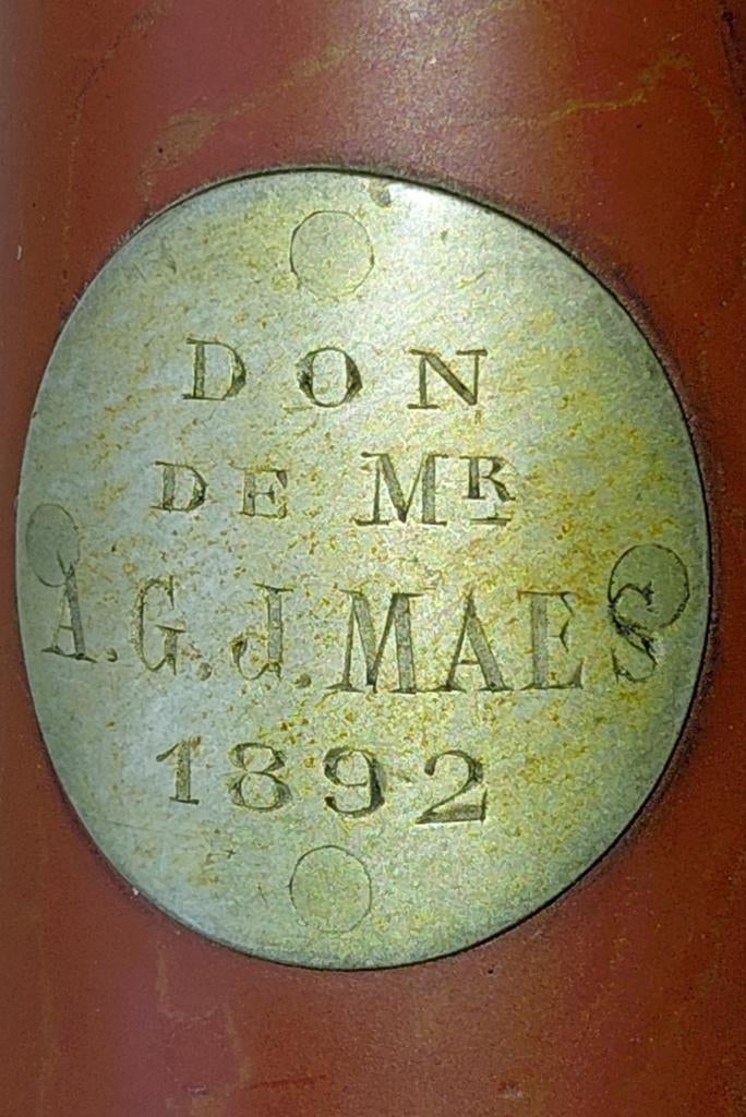 Antieken klarinet van C.Mahillon in koffer, cc 1890., Ophalen of Verzenden, Gebruikt, Met koffer