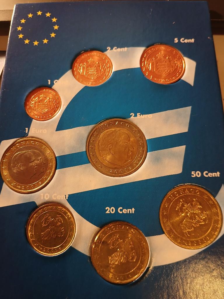 Euro Monaco 2001, Enlèvement ou Envoi, Monaco, Série