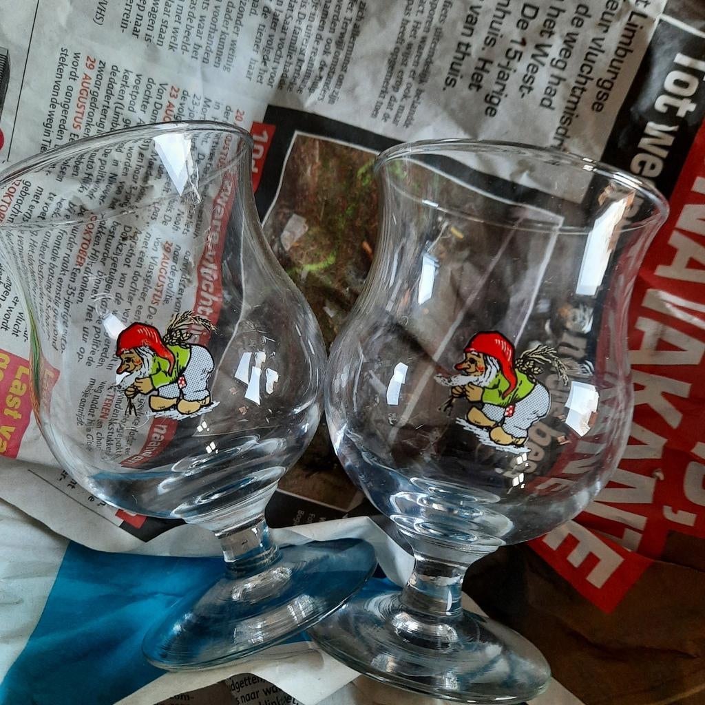 La Chouffe, petits verres à bière, verres à dégustation. 6 p, Enlèvement ou Envoi, Comme neuf