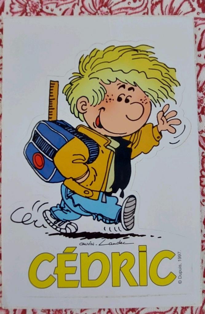 Autocollant Cedric, Collections, Enlèvement ou Envoi, Comme neuf, Bande dessinée ou Dessin animé