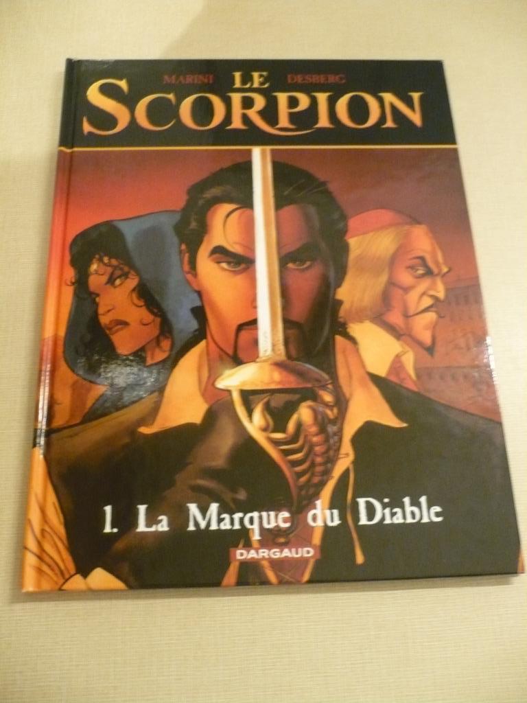 Le Scorpion 1-La marque du diable-+fourreau + ex libris-RE, Eén stripboek, Ophalen of Verzenden, Zo goed als nieuw