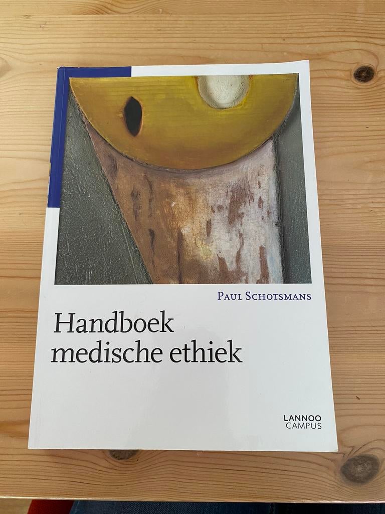 Paul Schotsmans - Handboek medische ethiek, Boeken, Filosofie, Wijsbegeerte of Ethiek, Paul Schotsmans, Ophalen, Gelezen