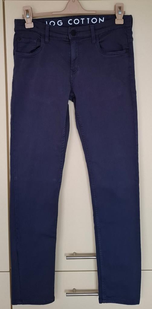 Blauwe lange broek C&A Jog Cotton zeer goede staat maat 164., Kinderen en Baby's, Kinderkleding | Maat 164, C&A, Zo goed als nieuw