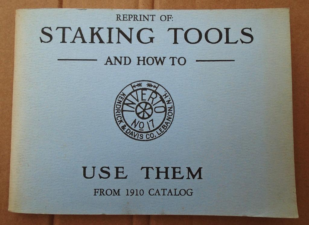1910 Catalog of Staking Tools [Kendrick & Davies Co.] - 1984, Enlèvement ou Envoi