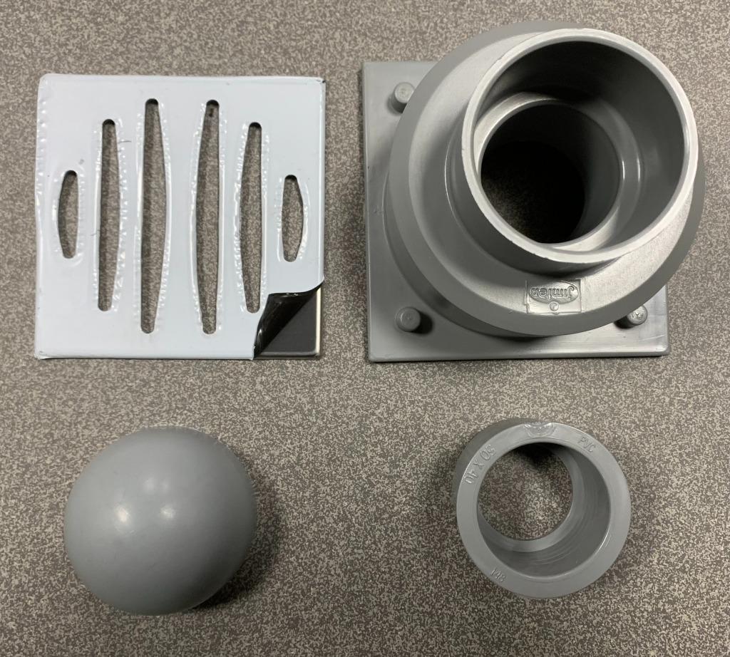 Vloersifon inox, Enlèvement, Neuf, Inox, Évacuation
