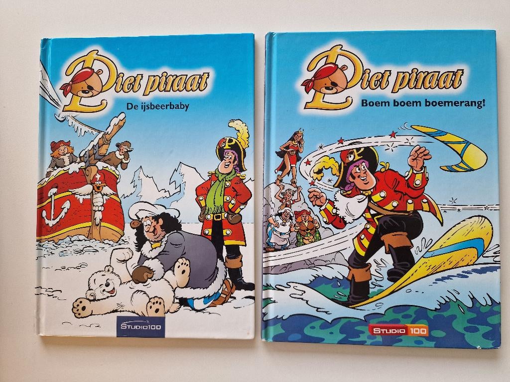 Boek Piet Piraat De ijsbeerbaby en Boem boem boemerang, Ophalen, Zo goed als nieuw, Fictie algemeen