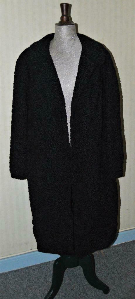 Manteau Astracan taille 42-44, Taille 42/44 (L), Enlèvement ou Envoi, Handgemaakt, Porté