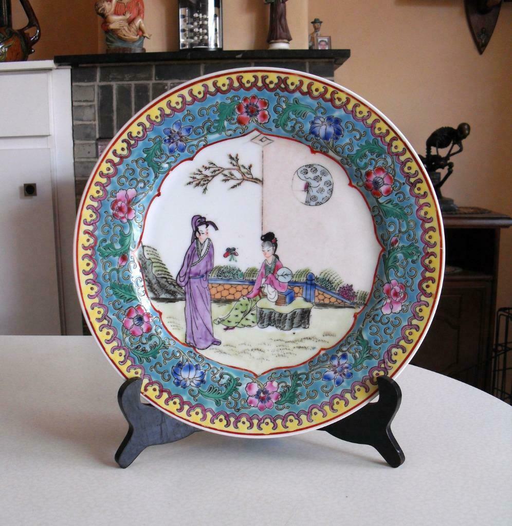 Chinees bord, Antiquités & Art, Antiquités | Céramique & Poterie, Enlèvement ou Envoi