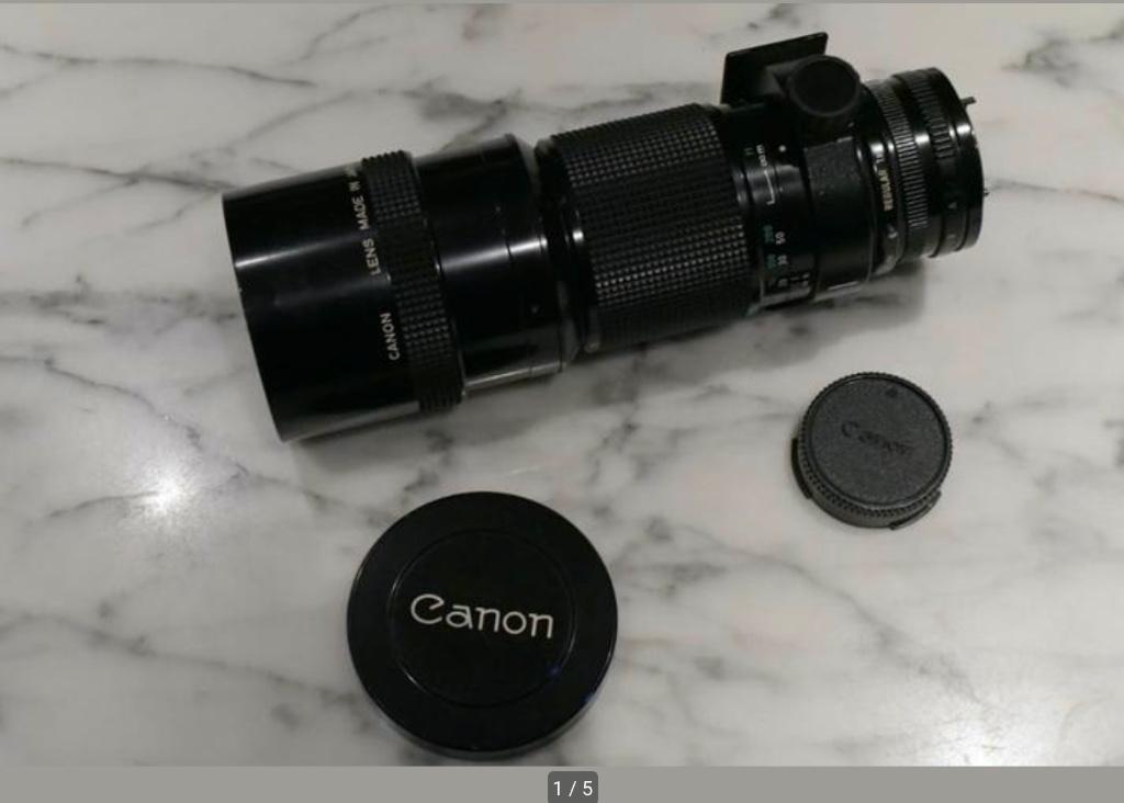 Canon 300mm/f4 FDn telelens, Ophalen of Verzenden, 1980 tot heden, Lens of Lenzen