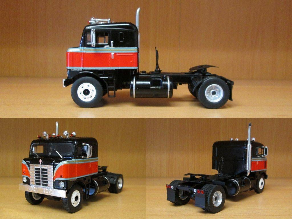 IXO 1/43 TR036 KENWORTH BULLNOSE 1950 zwart/rood trekker, Ophalen of Verzenden, Nieuw, Overige typen, Overige merken