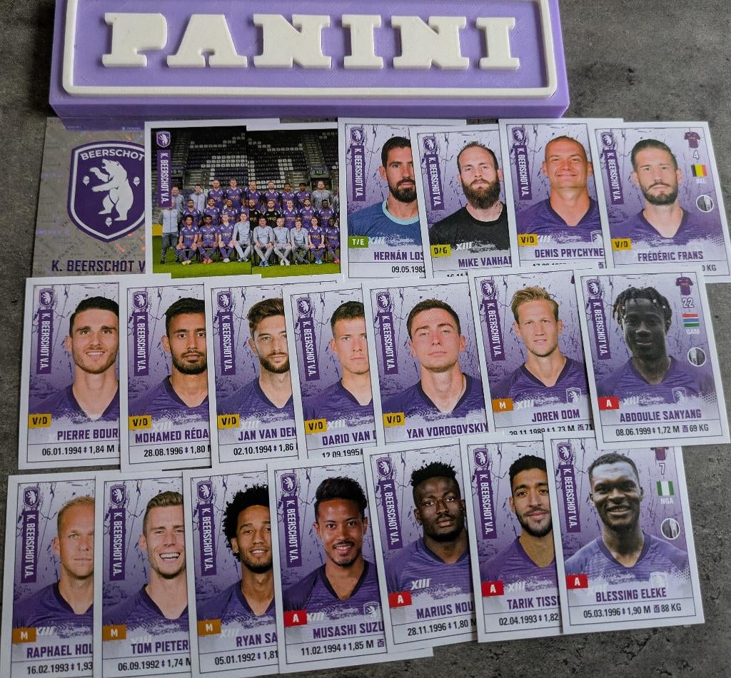 Panini FOOTBALL 2020/21 STICKERS  BEERSCHOT 21X VOETBAL, Ophalen of Verzenden, Nieuw