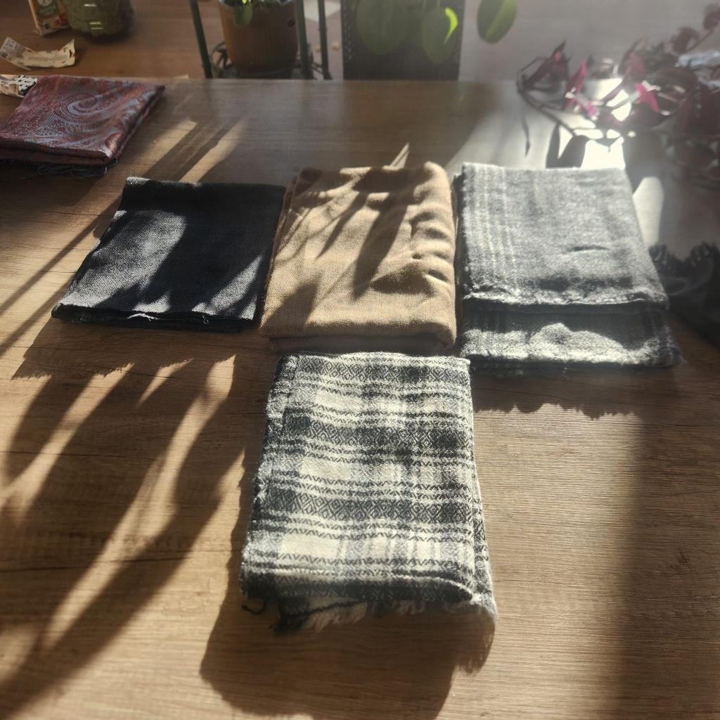 Luxe heren sjaal – Kasjmier & 100% zijde, per stuk, Ophalen of Verzenden, Nieuw, Sjaal