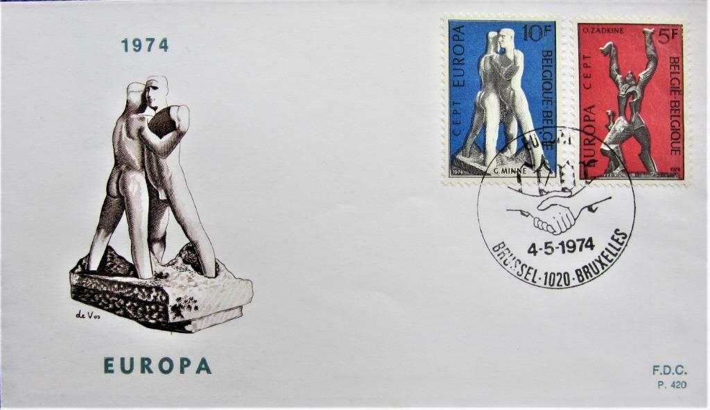 FDC- BELGIË- KUNST UIT BELGIË, Ophalen of Verzenden, Gestempeld, Overige thema's