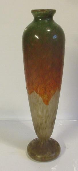 art deco acid etched vaas Schneider Le Verre Francais, Verzenden