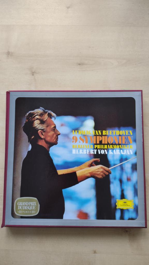 vinyl platen 7 symphonien van Beethoven (Von Karajan), Ophalen, Gebruikt, Overige formaten, Klassiek