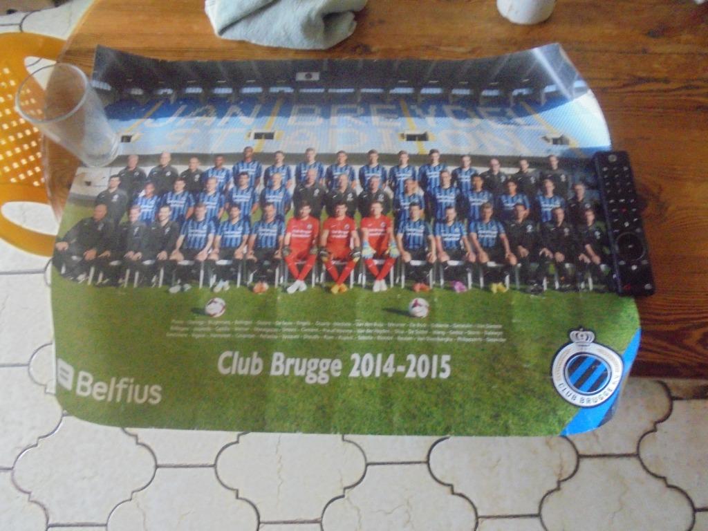 Club Brugge poster, Ophalen of Verzenden, Gebruikt, Poster, Plaatje of Sticker
