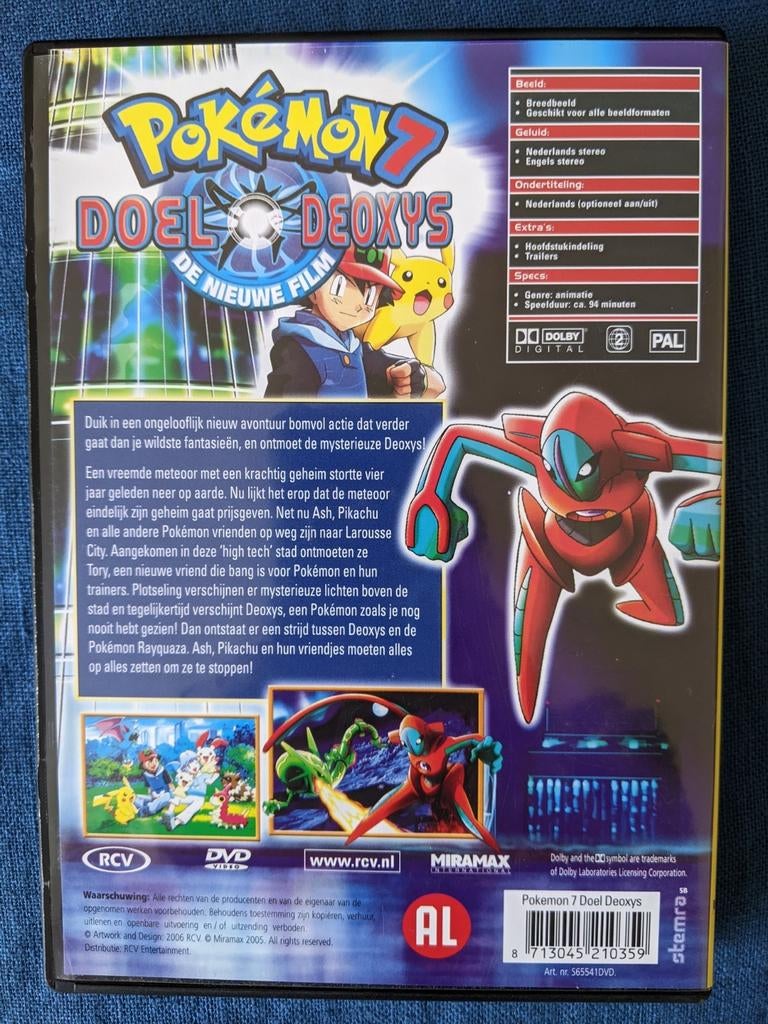 Dvd Pokemon 7, Doel Deoxys, Enlèvement ou Envoi