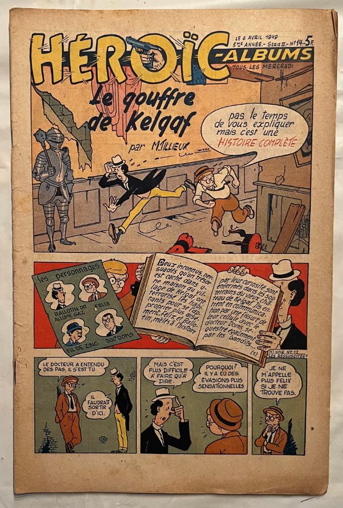 Héroïc-Albums 5ème année n 14 (1949) - TILLIEUX, Enlèvement