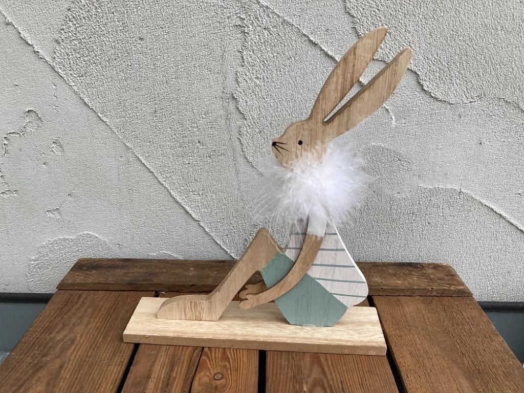 HOUT DECO PASEN 171 GROTE ZTTTENDE HAAS NIEUW, Diversen, Pasen, Nieuw, Ophalen of Verzenden