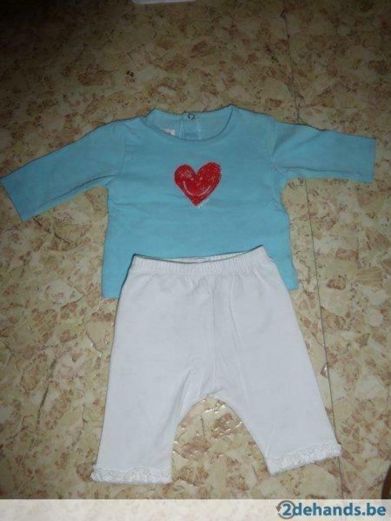 longsleeve petit filou & witte legging, Ophalen of Verzenden